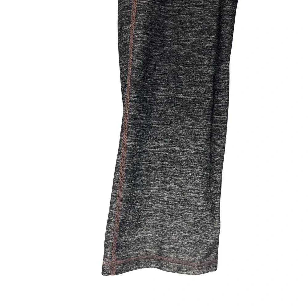 Lululemon‎ Size 2 Gather and Crow Crops Flare Leggings Gray Heathered Athletic